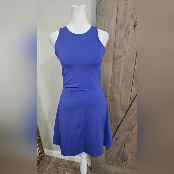 ATHLETA Conscious Athletic Halter Dress in Lazurite Blue. Size Small - Picture 9 of 16